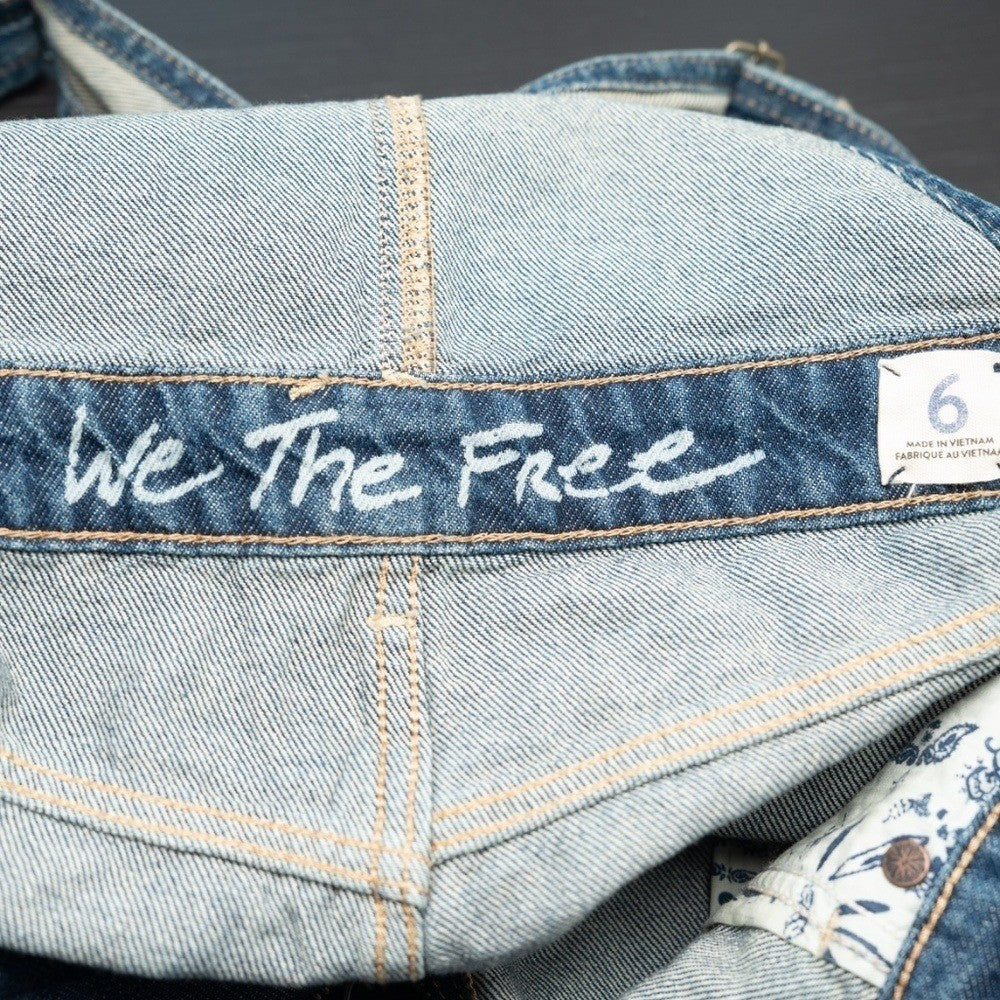 Free People Sunkissed Denim Shortalls